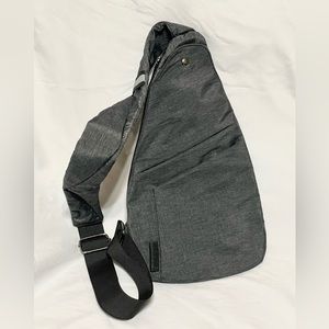 Tolog Hikoan Grey Sling Chest Crossbody Bag Water Resistant and Anti-theft